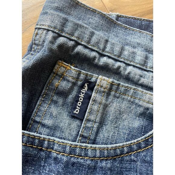 Y2K Brooklyn xpress Baggy Light blue wash Men’s Shorts 34 - Picture 8 of 9